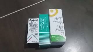 قطرات حساسية العين في فصل الربيع حكةإحمرارإلتهاب العلاج الطبي opatanol zalerg levophta [upl. by Nivram312]