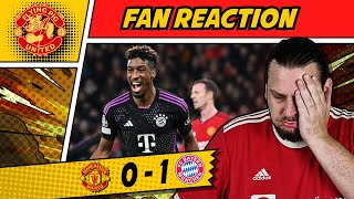 RANT 🤬 Out of Europe Man Utd 01 Bayern Munich GOAL United Fan REACTS [upl. by Anileme]