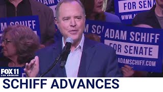 Adam Schiff wins California US Senate primary will face Steve Garvey in November [upl. by Ailati453]