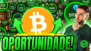 BITCOIN E AS MELHORES OPORTUNIDADES EM CRIPTOMOEDAS HOJE [upl. by Lind575]