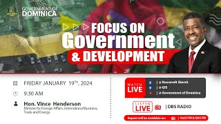 Focus on Government amp Development  19th January 2024 [upl. by Repsac]