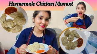 Homemade Chicken Momos  Healthy amp Tasty Momos 🥟  Momo Lovers 😋 [upl. by Herra498]