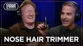 Jordan Schlansky Shows Conan His Favorite Nose Hair Trimmer  Conan OBrien Radio [upl. by Aivatahs]