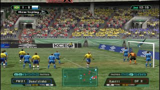 International Superstar Soccer  Brazil VS San Marino  Gameplay [upl. by Halueb]