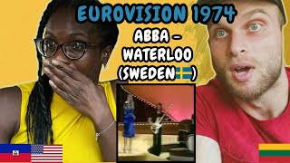 REACTION TO ABBA  Waterloo Sweden 🇸🇪 Eurovision 1974  FIRST TIME WATCHING [upl. by Asert]