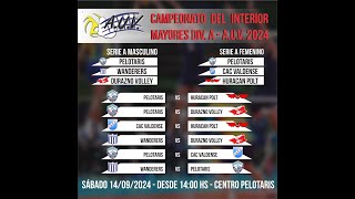 CAMPEONATO DEL INTERIOR MAYORES DIV A  AUV 2024 [upl. by Noyrb549]