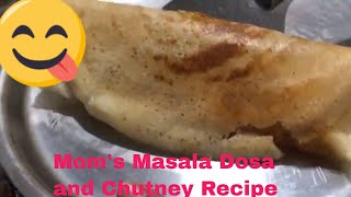 How to make Davangere benne dosa with coconut chutney [upl. by Yremogtnom]