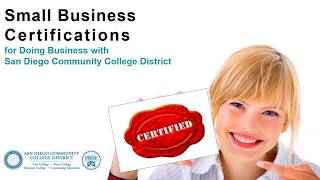 Small Business Certification Part 1 [upl. by Asamot]