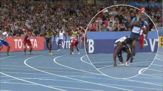 World Record 4x100m Men relay Jamaica  Record du monde relais 4x100m Homme Jamaique  Daegu [upl. by Darbie270]