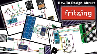 How to Design Circuit in Fritzing [upl. by Lemrahs]