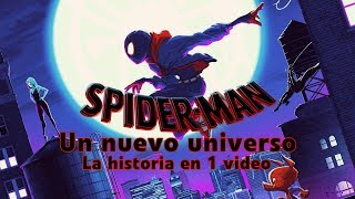 SpiderMan Un Nuevo Universo La Historia en 1 Video [upl. by Anikehs]