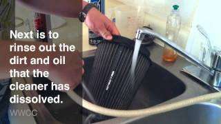 Cleaning And Oiling An Air Filter [upl. by Horvitz]