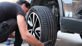 Τοποθέτηση Bridgestone Turanza 6 22555R19 σε Nissan Xtrail T32 με γνήσιες Nissan Tekna Rims [upl. by Batholomew]