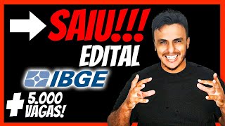 Saiu  Edital concurso IBGE Médio todo Brasil milhares de vagas  5000 Vagas no Unificado [upl. by Priscilla]