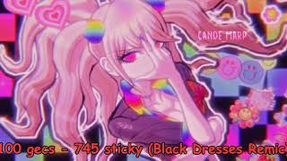 100 gecs  745 sticky Black Dresses Remix NIGHTCORE [upl. by Enovi]