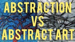 Monday Minute Abstraction vs Abstract Art Art Terms Explained [upl. by Dde]