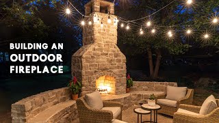 Building An Outdoor Fireplace with tips from a professional mason [upl. by Ewens]