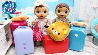 BABY ALIVE GÊMEOS LAURINHA E FELIPINHO VÃO VIAJAR PARA OS ESTADOS UNIDOS [upl. by Annovy]