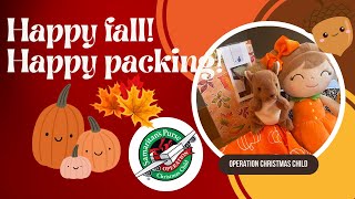 Operation Christmas Child  Happy Fall 🍁Girl 24  2024 [upl. by Adneral]