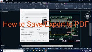 How to save and export autocad drawing to pdf [upl. by Tavey]