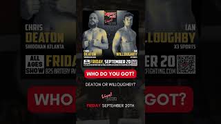 Ian Willoughby or Chris Deaton Find out at NFC 168 on Friday September 20th [upl. by Syst]