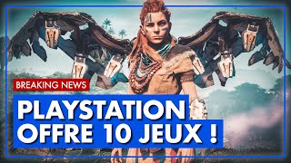 BREAKING NEWS 💥 PS4  PS5  PlayStation VOUS OFFRE 10 JEUX  💥 Toutes les INFOS [upl. by Ajad]