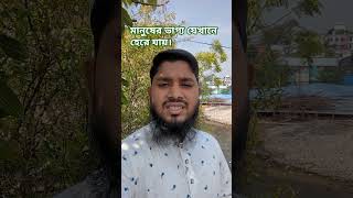 মানুষের ভাগ্য যেখানে হেরে যায়। islamicstatus islamicmotivationbangla motivationalwazbangla [upl. by Aeslehc]