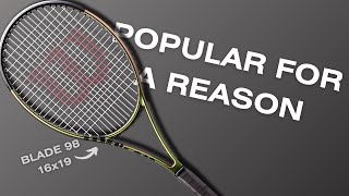 WHY is THIS RACKET so POPULAR  WILSON BLADE 16x19 tennisracket review [upl. by Hanzelin]