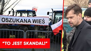 Kołodziejczak uderza w ministra rolnictwa i TVP  Protest rolników w Medyce [upl. by Gniliem661]