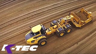 K Tec Self Loading Sand Volvo Floater Tires Demo [upl. by Seeto272]