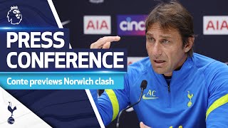 Antonio Conte previews Norwich  PRESS CONFERENCE [upl. by Noremmac]