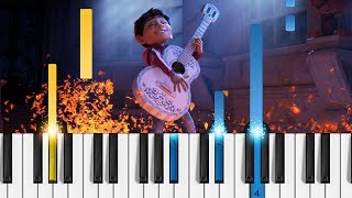 Disneys Coco  Remember Me Recuérdame  EASY Piano Tutorial [upl. by Eenafets]