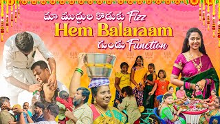 vlog  మా ముద్దుల కొడుకు Hem Balaraam Fizz గాడు గుండు function  Hair Tonsuring Ceremony  AS😘 [upl. by Tingey]