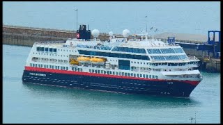 Hurtigruten Maud arriving at Dover [upl. by Craw]