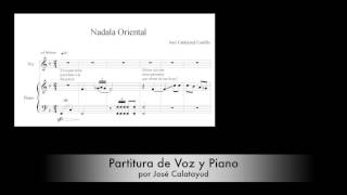 Nadala Oriental Partitura de Voz y Piano Acompañamiento Villancico para Coro Infantil [upl. by Anaeirb]