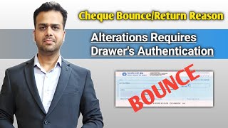 Cheque return reason  17 Alterations Requires Drawers Authentication  Cheque retn refer to drawer [upl. by Mccafferty802]