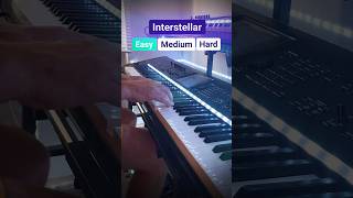 Interstellar  3 Levels on piano [upl. by Ellenrahs376]