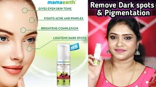 தமிழில் Remove Dark spots  Pigmentation easily  Mamaearth Bye Bye Blemishes Face cream Review [upl. by Derfnam]