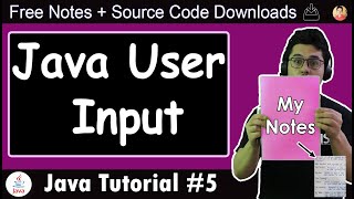 Java Tutorial Getting User Input in Java [upl. by Annehs]