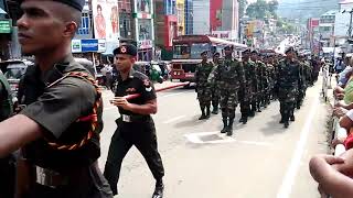 Diyathalawa SL Army parade At Bandarawela [upl. by Tonneson]