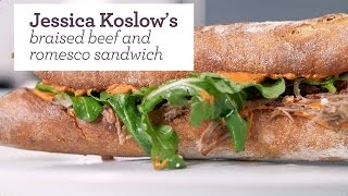 Jessica Koslows braised beef and romesco sandwich recipe powered by the Fast Slow Pro™ [upl. by Acinej573]