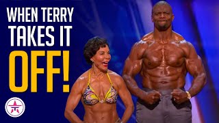 5 Times Terry Crews Got SHIRTLESS on Americas Got Talent [upl. by Ainorev]