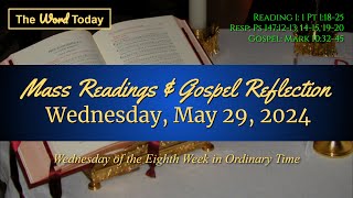 Todays Catholic Mass Readings amp Gospel Reflection  Wednesday May 29 2024 [upl. by Neerac959]