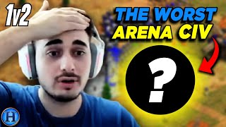 I Used The Worst Arena Civilization vs 2 Players  AoE2 [upl. by Ocihc]