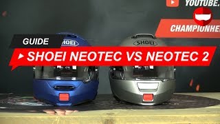 Shoei Neotec vs Neotec 2 Comparison Video Review  ChampionHelmetscom [upl. by Aihsiek]