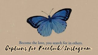 Aesthetic CaptionsAesthetic Facebook quotesCaptions for FacebookInstagram caption [upl. by Doowron404]