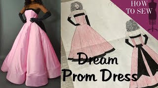 Making My Dream Prom Dress Ball Gown 2019 [upl. by Anelram944]