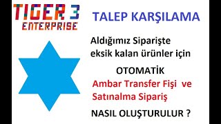 LOGO Talep Karşılama  Otomatik Ambar Fişi ve Satınalma Siparişi Oluşturma [upl. by Shelli]