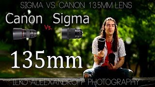 Best lenses for Portraiture Sigma 135mm F18 Art vs Canon 135mm F2 L  My thoughts amp Photos [upl. by Oribella794]