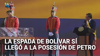 La primera orden de Petro Llevaron la espada de Bolívar a la toma de posesión [upl. by Hgielrebmik938]